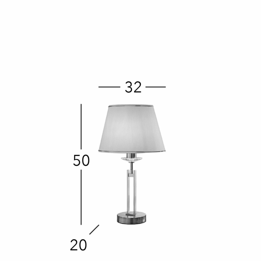 Kolarz 330.71.8C - Kristall-Tischleuchte IMPERIAL 1xE27/60W/230V golden/beige