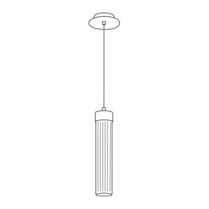 Kolarz 6009.30150 - Kronleuchter an Schnur RAGGIO 1xE14/25W/230V silber