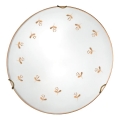 Kolarz 731.11.4.160 - Wandleuchte NONNA, 1x E27/60W/230V, Ø 30 cm, mit Blumenmotiv, Roségold