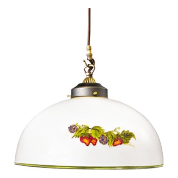 Kolarz 731.30.121 - Hängeleuchte NONNA 1xE27/75W/230V d 20 cm Trauben/Erdbeeren