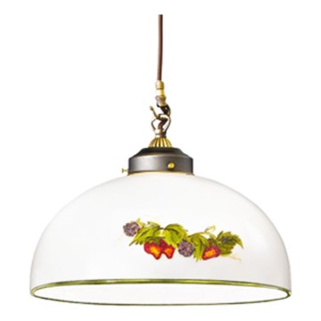 Kolarz 731.30.136 - Hängeleuchte NONNA 1xE27/75W/230V d 30 cm Trauben/Erdbeeren