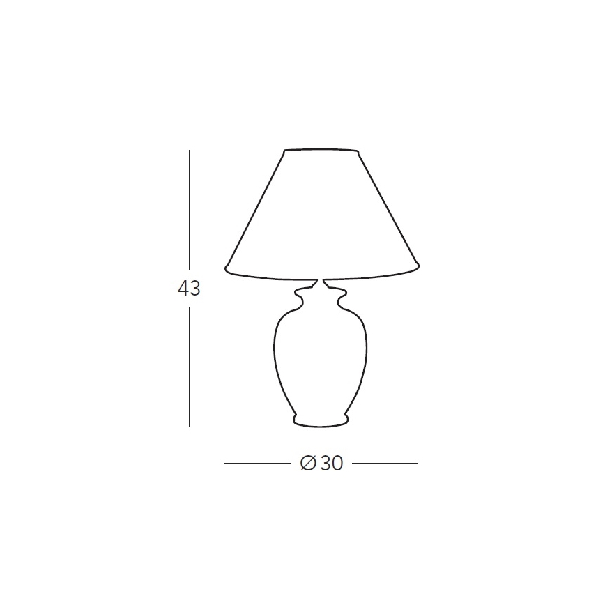 Kolarz 731.70W.100 – Tischlampe NONNA 1xE27/100W/230V weiß