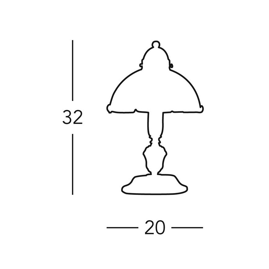 Kolarz 731.73.21 - Tischleuchte NONNA 1xE14/60W/230V grün