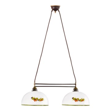 Kolarz 731.82.136 - Hängeleuchte NONNA 2xE27/75W/230V Trauben/Erdbeeren