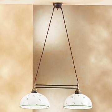 Kolarz 731.82.27 - Hängeleuchte NONNA 2xE27/75W/230V grün