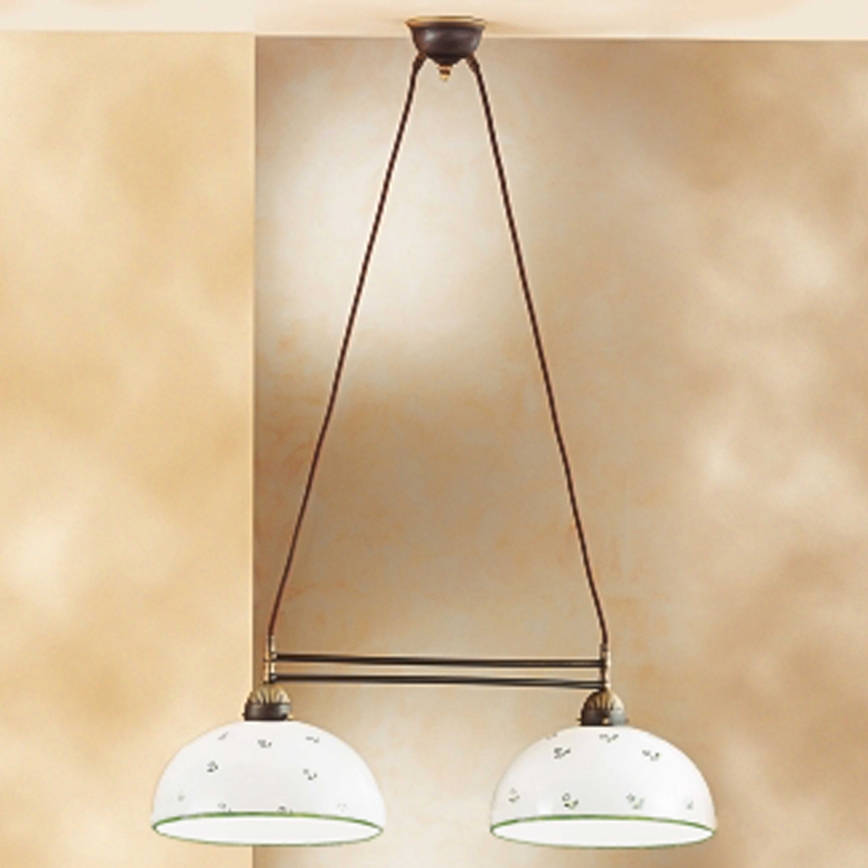 Kolarz 731.82.27 - Hängeleuchte NONNA 2xE27/75W/230V grün