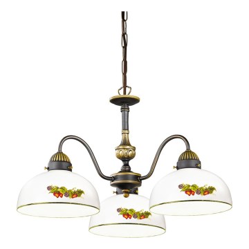 Kolarz 731.83.121 - Hängeleuchte an Kette NONNA 3xE27/75W/230V Trauben/Erdbeeren