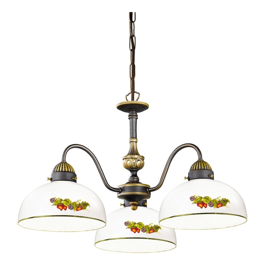 Kolarz 731.83.121 - Hängeleuchte an Kette NONNA 3xE27/75W/230V Trauben/Erdbeeren