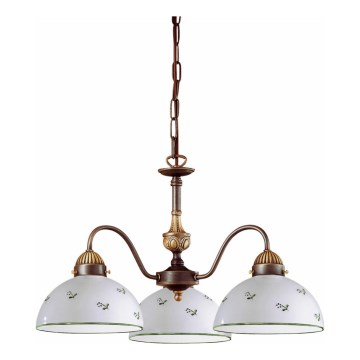 Kolarz 731.83.20 - Hängeleuchte an Kette NONNA 3xE27/75W/230V grün