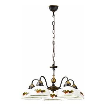 Kolarz 731.85.121 - Hängeleuchte an Kette NONNA 5xE27/75W/230V Trauben/Erdbeeren