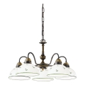 Kolarz 731.85.20 - Hängeleuchte an Kette NONNA 5xE27/75W/230V grün