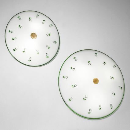 Kolarz 731.U12.4.21 - Deckenleuchte NONNA 2xE14/60W/230V d 30 cm grün