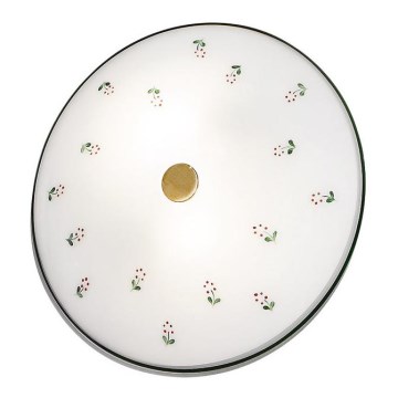 Kolarz 731.U12.4.70 - Deckenleuchte NONNA 2xE14/60W/230V Ø 32 cm grün/messing