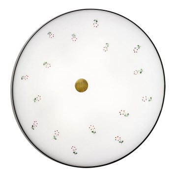 Kolarz 731.U14.4.70- Deckenleuchte NONNA 4xE27/60W/230V d 54 cm grün/Messing