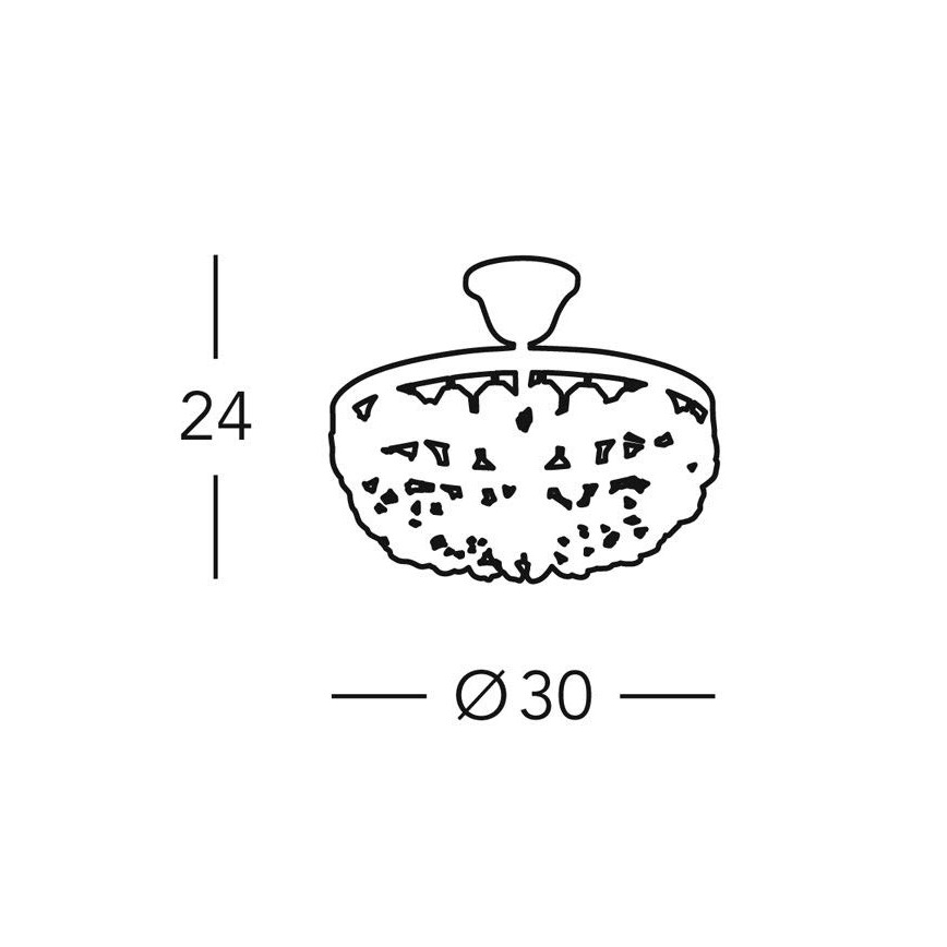 Kolarz 960.13K.3 - Kristall-Deckenleuchte an Stange VALERIE 3xE14/40W/230V