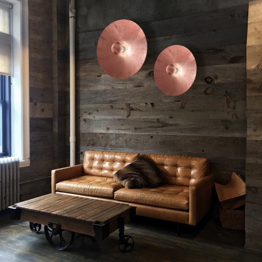 Kolarz A1306.61XL.3.SunCu - Wandleuchte MOON 1xE27/100W/230V kupfern