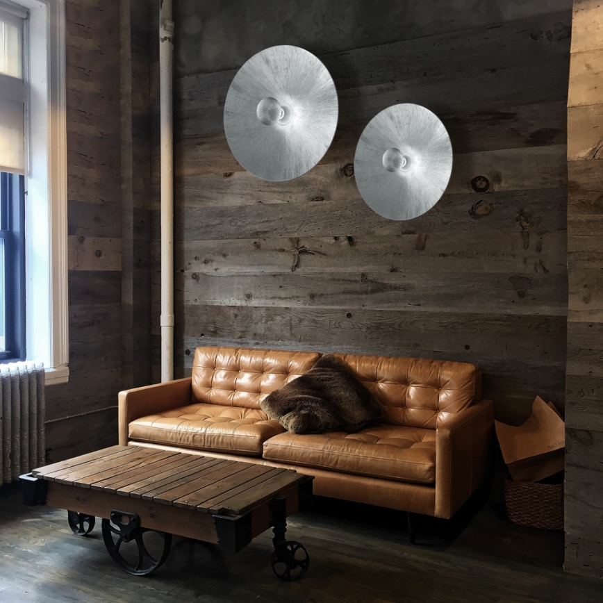 Kolarz A1306.61XL.5.SunAg - Wandleuchte MOON 1xE27/100W/230V silbern