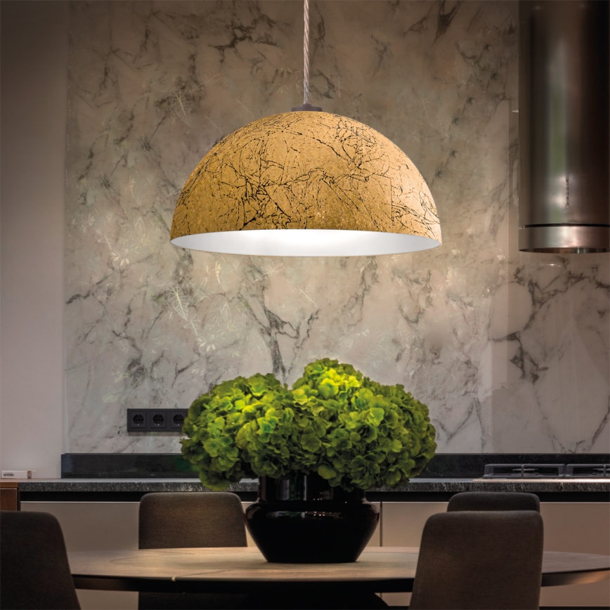 Kolarz A1339.31.Co.VinAu/40 - Hängeleuchte an Kabel CULT 1xE27/100W/230V Ø 40 cm goldfarben