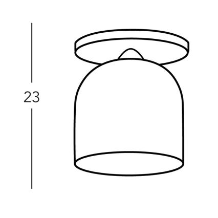 Kolarz A1352.11.Gr.100 - Aufbauleuchte NONNA 1xE27/60W/230V Hirsch Eiche/weiß/grau