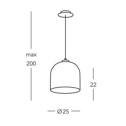 Kolarz A1352.31.Au.100 - Hängeleuchte an Schnur NONNA 1xE27/60W/230V Hirsch Eiche/weiß/golden