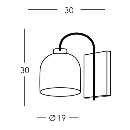 Kolarz A1352.61.G - Wandlampe NONNA 1xE27/60W/230V Eiche/weiß/grün