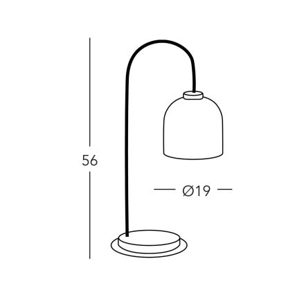 Kolarz A1352.71.Au.100 - Tischlampe NONNA 1xE27/60W/230V Hirsch Eiche/weiß/golden