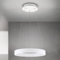 KOLK LED-dimmbare Pendelleuchte an Kabel, LED/40W/230V, 2700/3000/4000K, Ø 40 cm, weiß