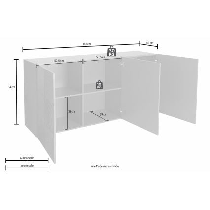 Kommode ARIA Sonoma-Eiche