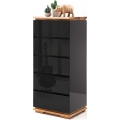 Kommode ARVI schwarz/Eiche