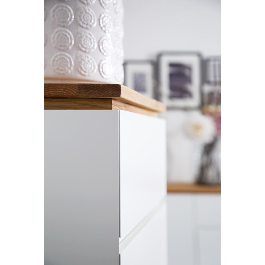 Kommode ARVI weiß/Eiche