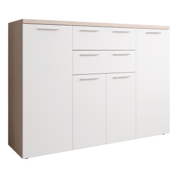 Kommode BRUNO Sonoma-Eiche/weiß