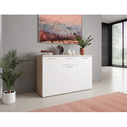 Kommode BRUNO Sonoma-Eiche/Weiß