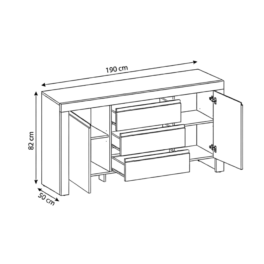 Kommode FINERA weiß