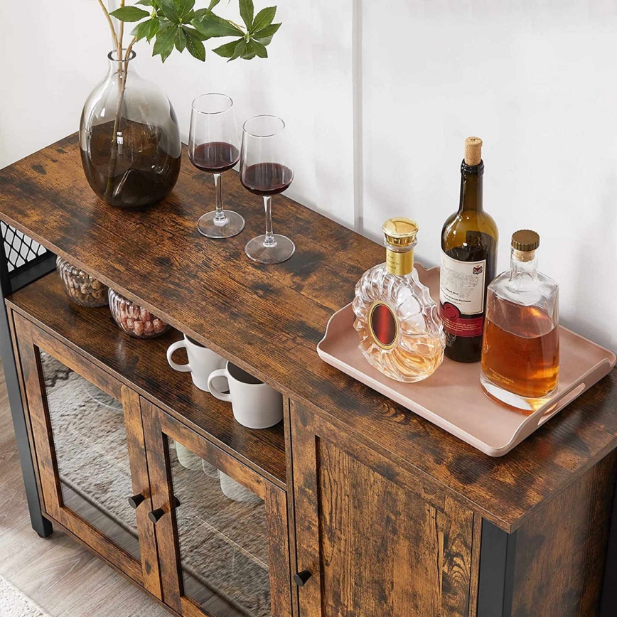 Kommode FIRA Braun/Schwarz