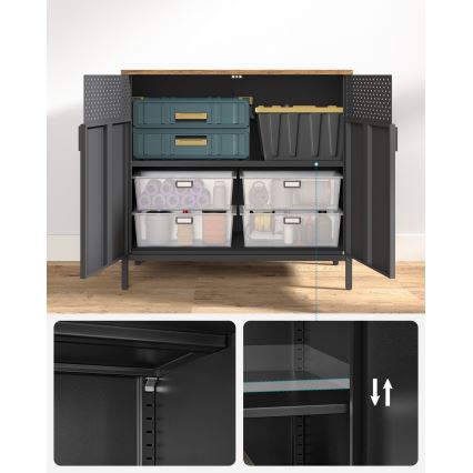 Kommode FIRA schwarz/braun