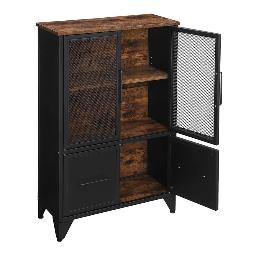 Kommode FIRA schwarz/braun