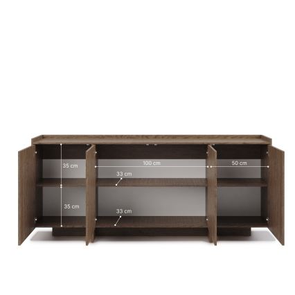Kommode KEMI 200x90x38 Eiche