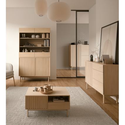Kommode KIOTO 106x84x37 cm Eiche Cremona