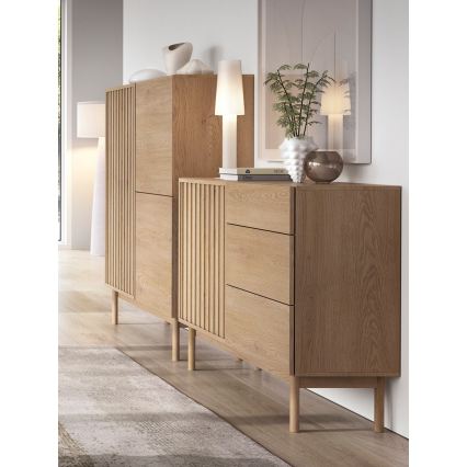 Kommode KIOTO 106x84x37 cm Eiche Cremona