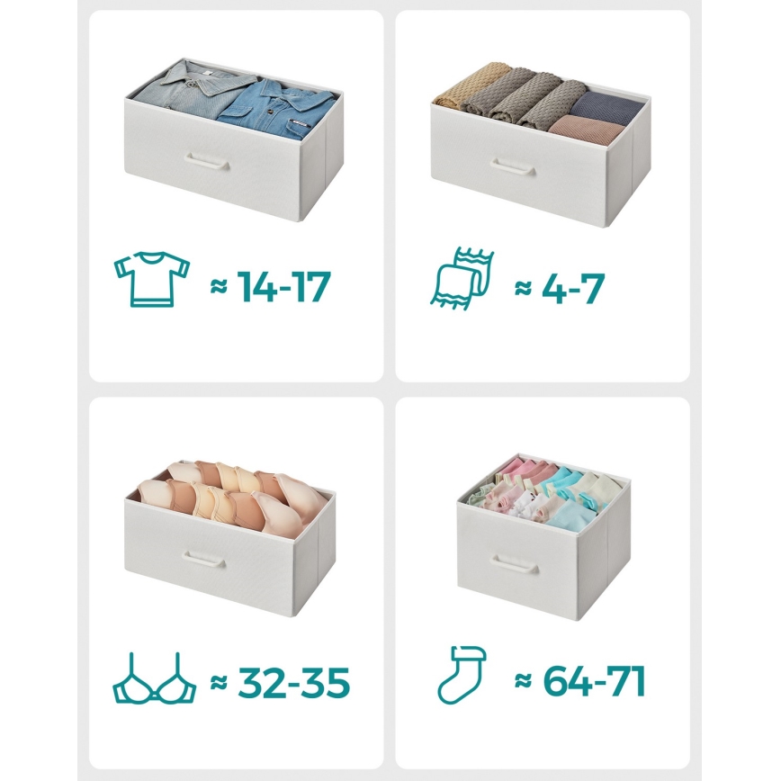 Kommode mit Schubladen KIRA weiß/braun