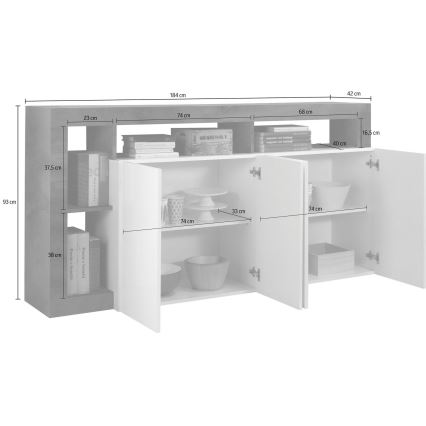 Kommode LENOR Kaschmir/Braun