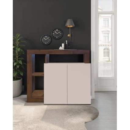 Kommode LENOR Kaschmir/Eiche