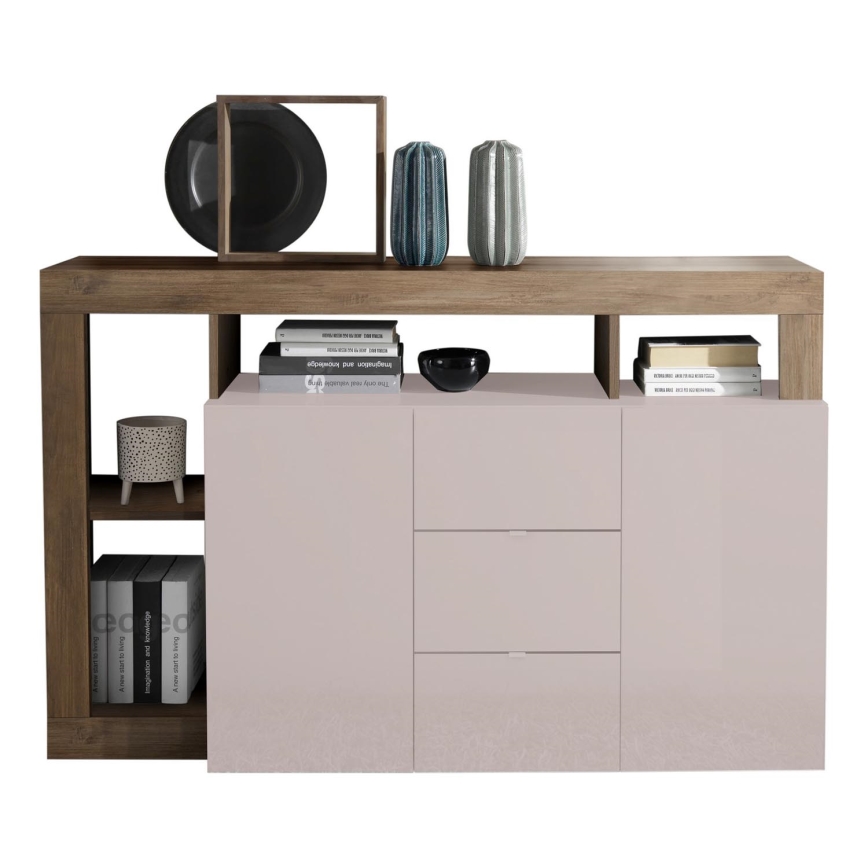 Kommode LENOR Kaschmir/Eiche