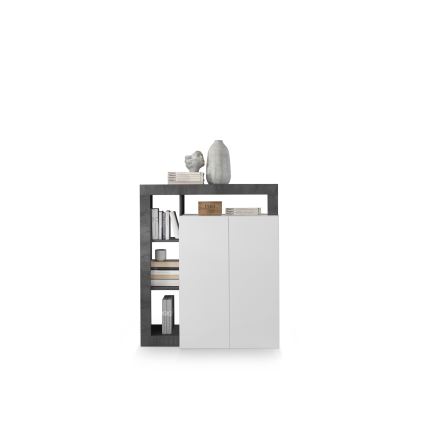 Kommode LENOR weiß/anthrazit