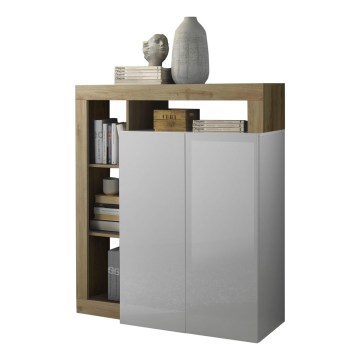 Kommode LENOR weiß/braun