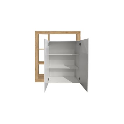 Kommode LENOR weiß/braun