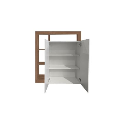 Kommode LENOR weiß/Eiche