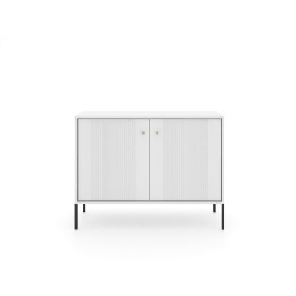 Kommode LUE 104 x 39 cm weiß/schwarz