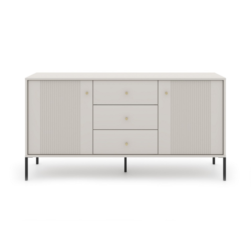 Kommode LUE beige/schwarz