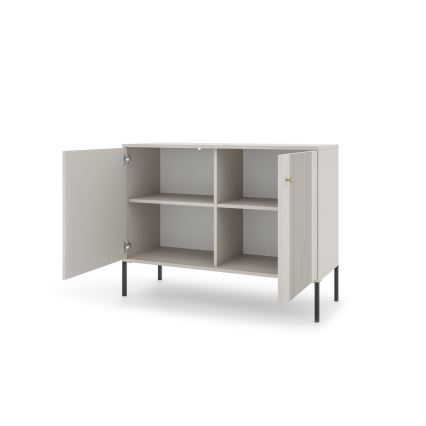 Kommode LUE beige/schwarz